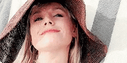 Kristen Bell Blowing Smoke GIF