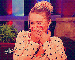 Kristen Bell Emotional Happy Crying  GIF