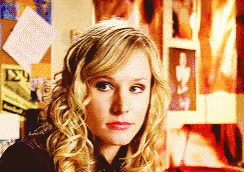 Kristen Bell Grumpy Look GIF