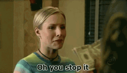 Kristen Bell Oh Stop It GIF