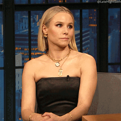 Kristen Bell Telling Not Again GIF