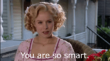 Kristen Bell You're So Smart Clever Girl GIF