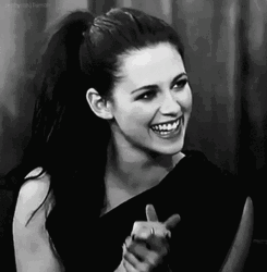Kristen Stewart Extremely Happy GIF