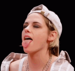 Kristen Stewart Tounge Out GIF