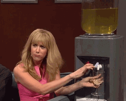Kristen Wiig Drinking Wine SNL GIF