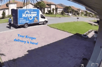 Kroger Delivery Truck Driving GIF