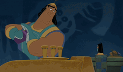 Kronk Putting Poison On Drink GIF