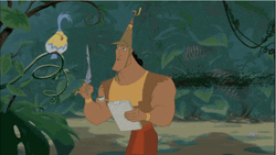 Kronk Writing Letter GIF