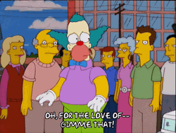 Krusty Clown Gimme That GIF