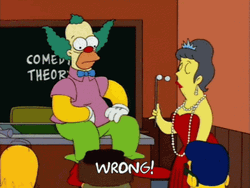 Krusty Clown Wrong GIF