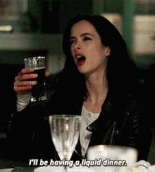 Krysten Ritter Dinner Alcohol GIF