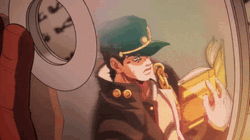 Kujo Jotaro Reading GIF