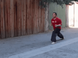Kung Fu Man With Wearable Chama GIF