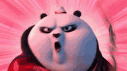 Kung Fu Panda Fat Face GIF