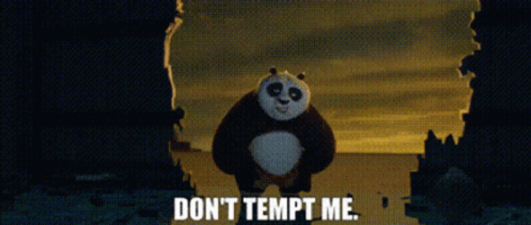 Kung Fu Panda Fighting Temptation GIF