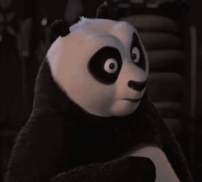 Kung Fu Panda Funny Face Sitting GIF