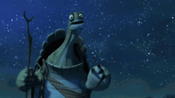 Kung Fu Panda Oogway Standing GIF