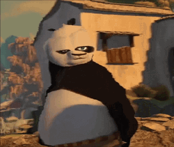 Kung Fu Panda Po Altered Look GIF