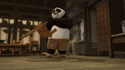 Kung Fu Panda Po's Fighting Scene GIF