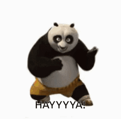 Kung Fu Panda Po Signature Moves GIF