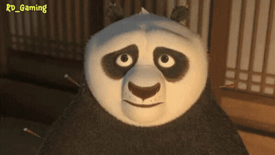 Kung Fu Panda Smiling With Arrows In Face GIF