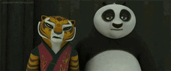 Kung Fu Panda Tigress Falling Asleep GIF