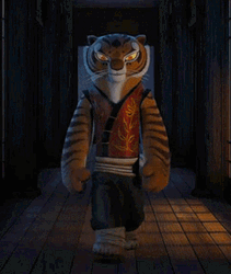 Kung Fu Panda Tigress Walking GIF