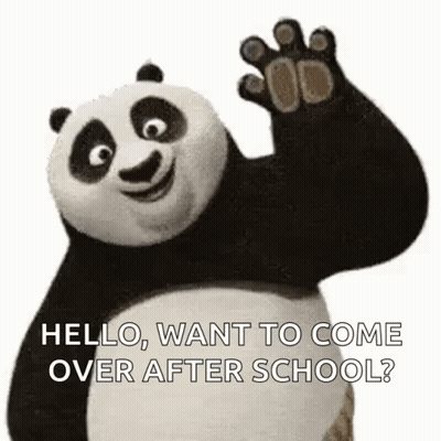Kung Fu Panda Waving GIF
