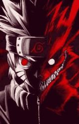 Kurama And Naruto Fan Art GIF