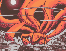 Kurama Nine Tailed Beast Art GIF
