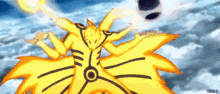 Kurama Rasenshuriken Above The Clouds GIF