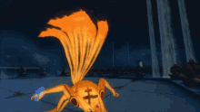 Kurama Releasing Fire Energy GIF