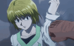 Kurapika Blocking Uvogin's Punch GIF