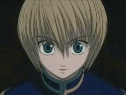 Kurapika Shocked Realization GIF