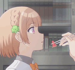 Kuroha Shida Food Anime Pfp GIF