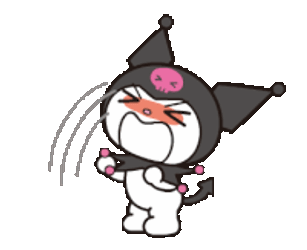 Kuromi Angry Sticker GIF