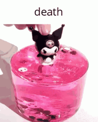 Kuromi Dipped In Slime GIF