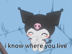 Kuromi Giggling GIF