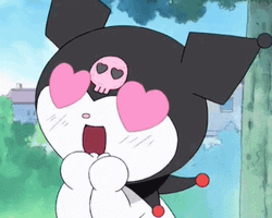 Kuromi Heart Eyes GIF