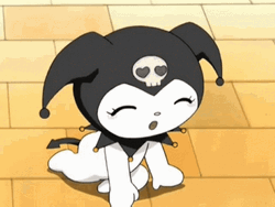 Kuromi On The Floor GIF