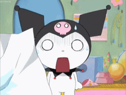 Kuromi Ripped Diary GIF