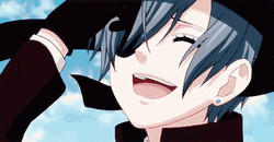 Kuroshitsuji Happy And Laughing Ciel Phantomhive GIF