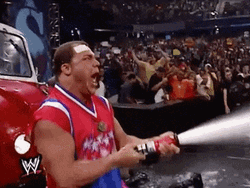 Kurt Angle Hosing Down Opponent Meme GIF