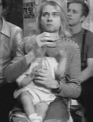 Kurt Cobain Baby Daughter GIF