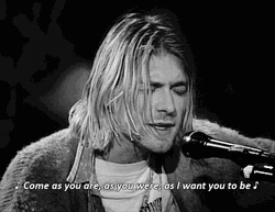 Kurt Cobain Come As You Are Song GIF