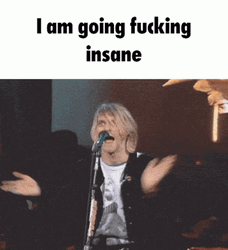Kurt Cobain Going Insane GIF