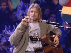 Kurt Cobain Shine On Thanks GIF