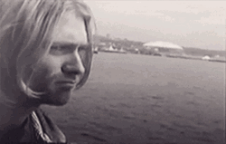 Kurt Cobain Smirk Frown GIF