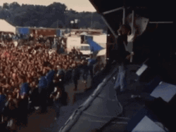 Kurt Cobain Stage Jump GIF