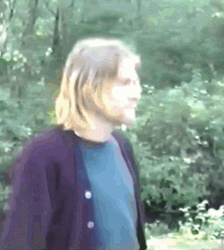 Kurt Cobain Waving Hi GIF